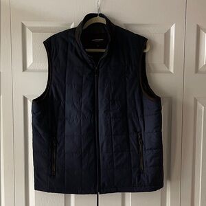 Johnston & Murphy Dark Blue Quilted Vest